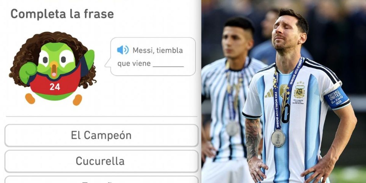 Duolingo se burla de Messi por perder la Final del Mundial y provoca que argentinos desinstalen la aplicación