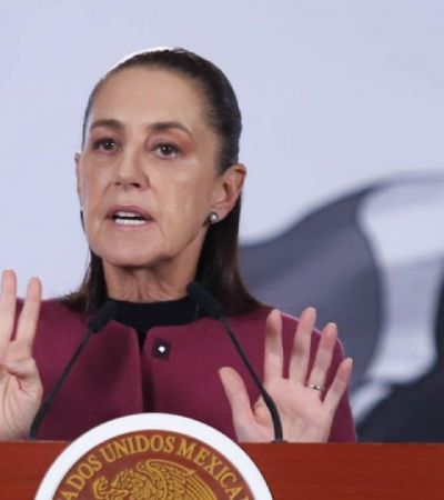 Sheinbaum rechaza acusación de Milei de financiar una campaña contra Argentina