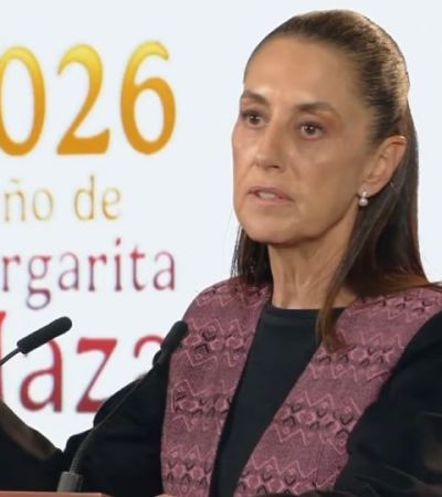 Sheinbaum niega abucheos en su contra durante evento en Colima
