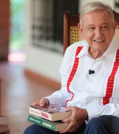 AMLO reaparece con nuevo libro y asegura que los potentados de EU no los ven “con buenos ojos”