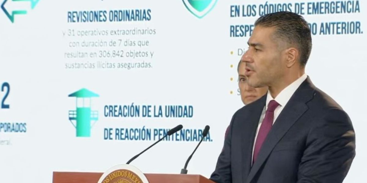 García Harfuch anuncia la construcción de seis nuevos penales con capacidad para más de 18 mil reos