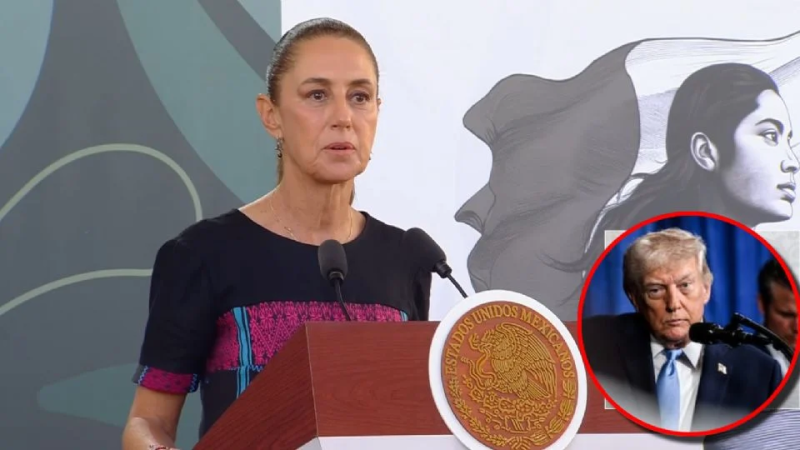 Sheinbaum responde amenaza de Trump contra posibles incursiones terrestres a México