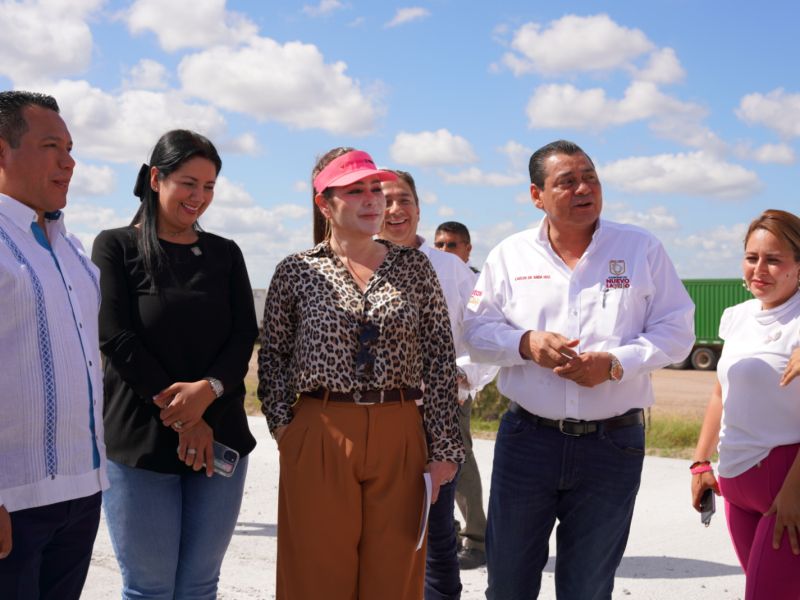 Supervisan Alcaldesa Carmen Lilia Canturosas junto a cabildo avance de obra en carretera federal Mex II