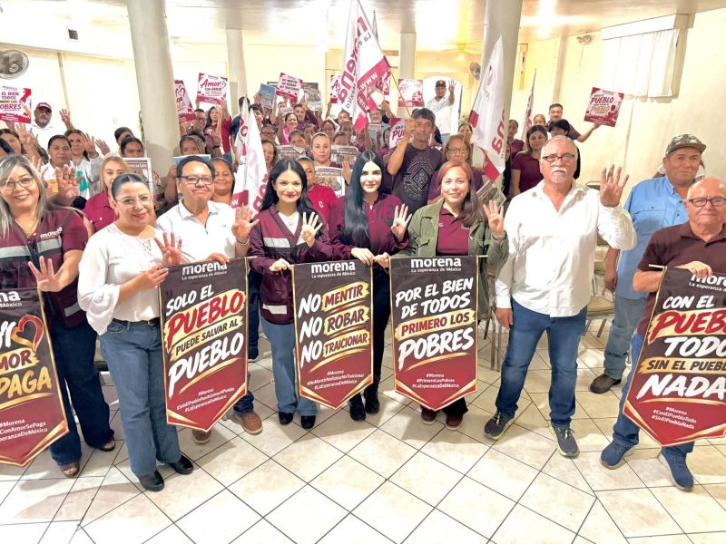 Destacan fuerza territorial de Morena durante encuentro en Miguel Alemán