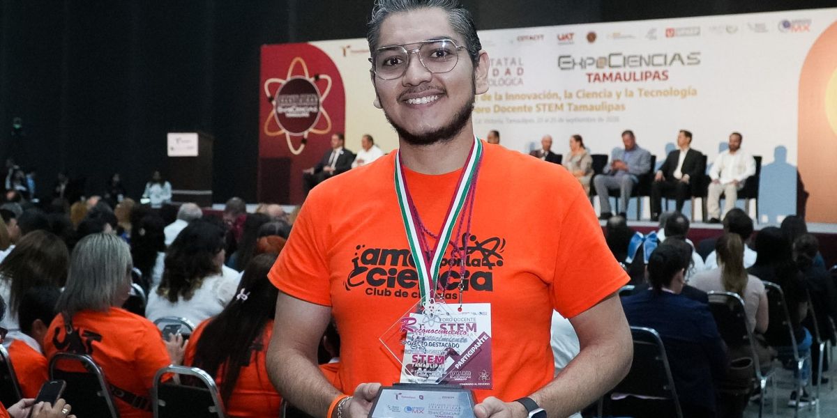 Docente de la UAT gana acreditación de la NASA tras triunfar en el Foro Estatal STEM