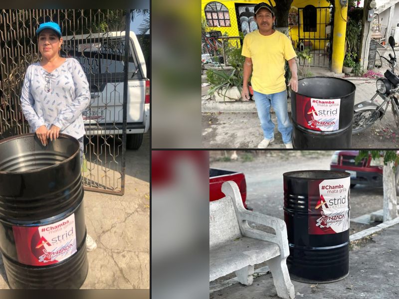 Más de 220 tambos de basura: Astrid Sontoya impulsa la cultura del reciclaje en El Mante