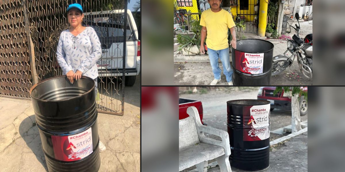 Más de 220 tambos de basura: Astrid Sontoya impulsa la cultura del reciclaje en El Mante
