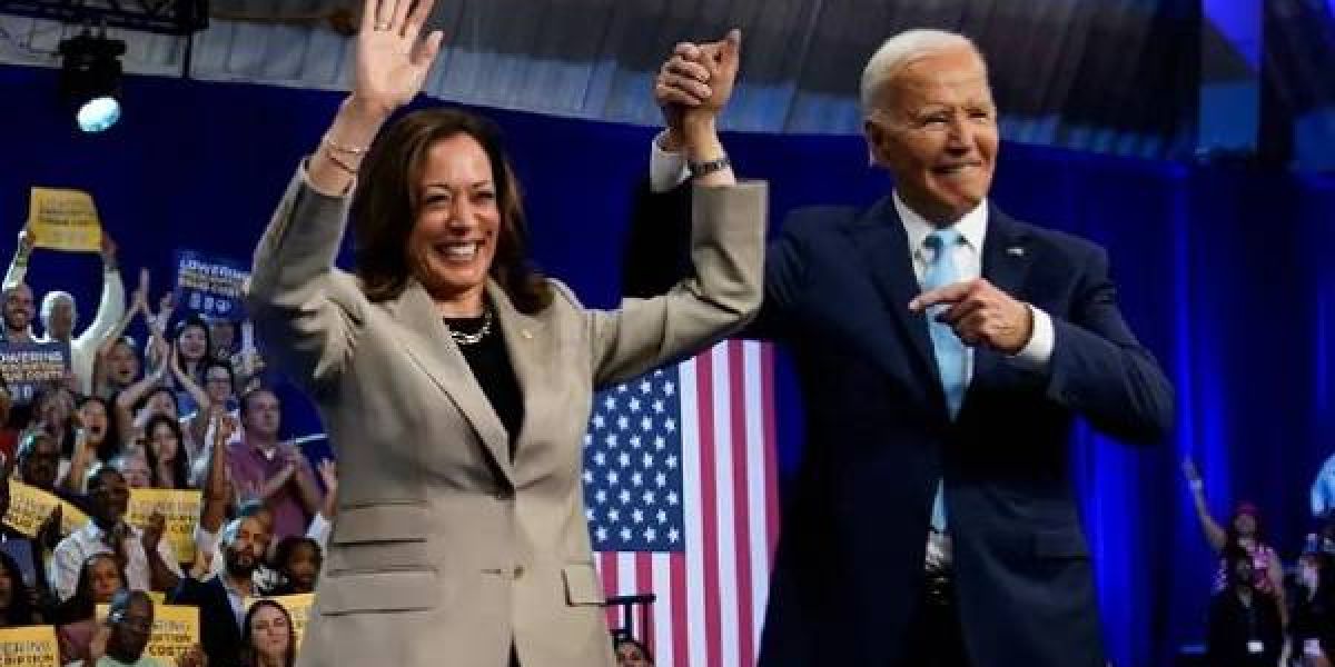 Joe Biden y Kamala Harris a la caza de votos en primer acto juntos