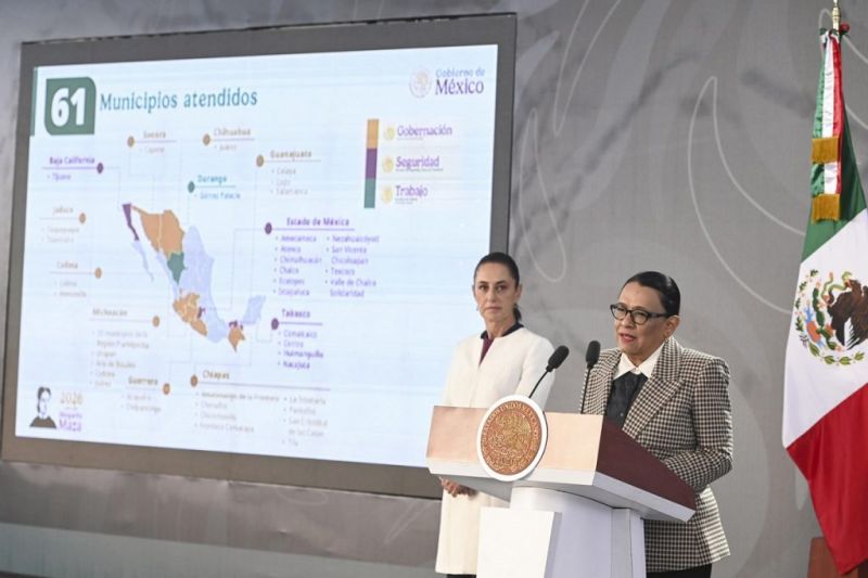 Gobierno federal impulsa paz en 61 municipios prioritarios