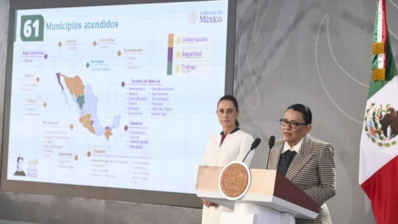 Gobierno federal impulsa paz en 61 municipios prioritarios
