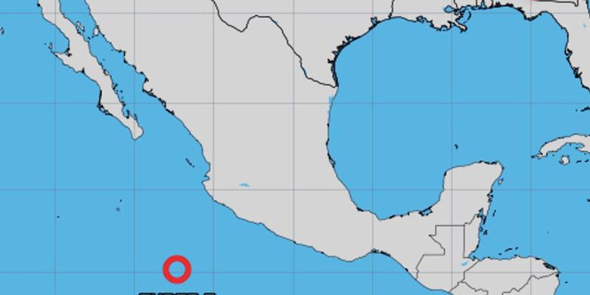 Se forma depresión tropical frente a costas de México; se convertirá en huracán