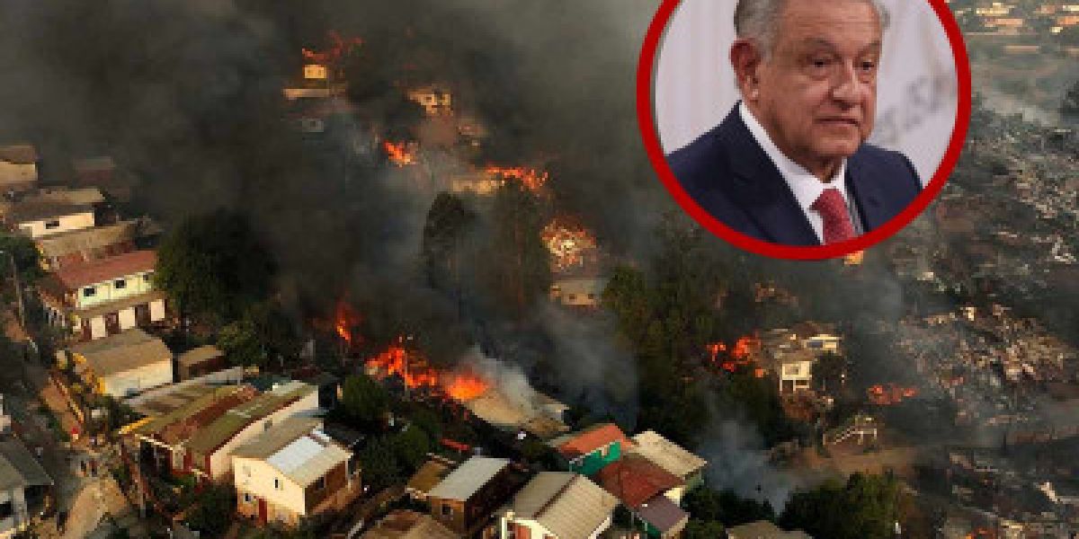 Ante incendios en Chile, México envió 26 toneladas de alimentos, informa López Obrador