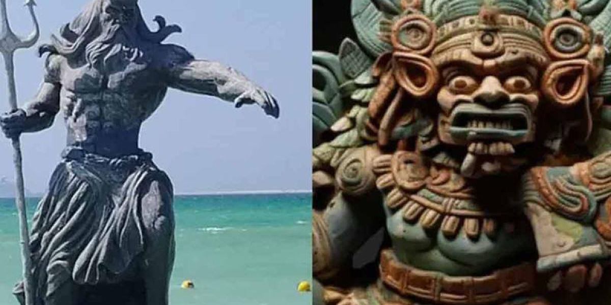 Colocarán estatua del dios maya Chaac para darle batalla a Poseidón en Yucatán