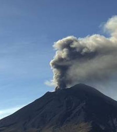 ¡Popocatépetl baja su actividad! Registra 49 exhalaciones y más de una hora de tremor