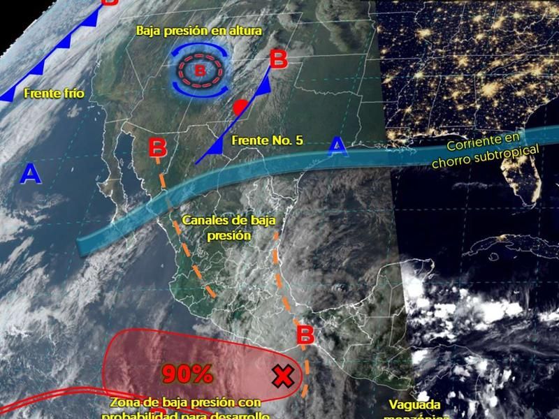 Se esperan lluvias por ciclón tropical