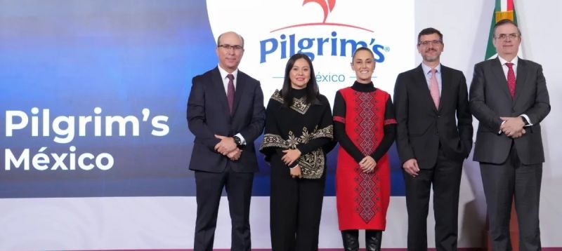 La empresa productora de pollo Pilgrim’s anuncia inversión de mil 300 millones de dólares en México