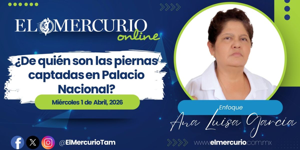 ¿De quién son las piernas captadas en Palacio Nacional?