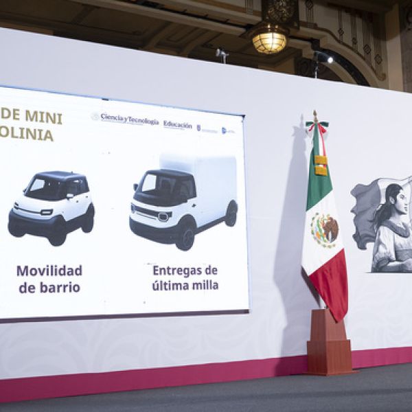 Presidenta Claudia Sheinbaum presenta Olinia, primera armadora mexicana de mini vehículos eléctricos