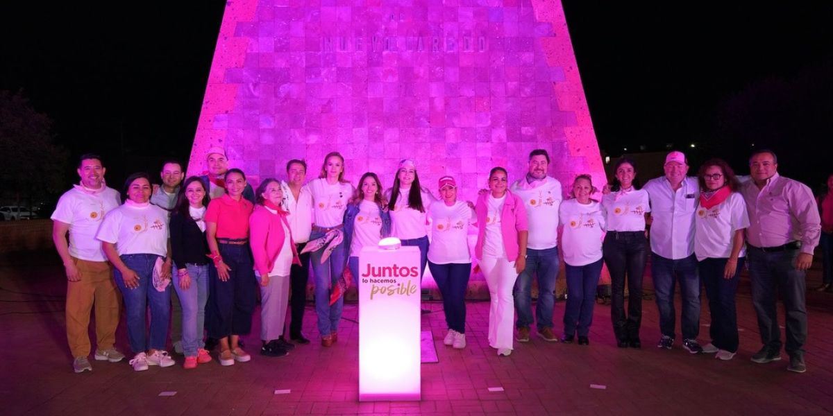 Encabeza alcaldesa Carmen Lilia Canturosas Rodada Rosa 2024