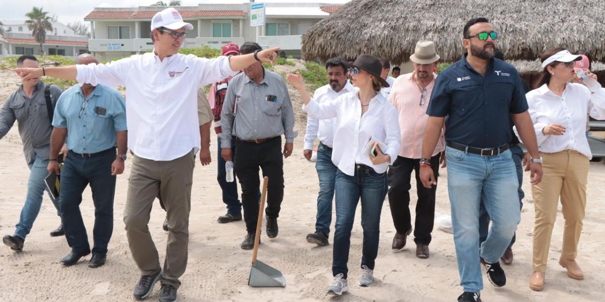 Erasmo y Secretario de Turismo supervisan reordenamiento del Plan Integral de Playa Miramar