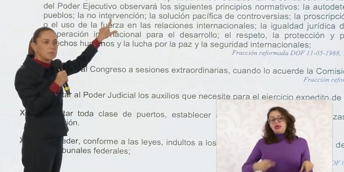 Sheinbaum ve lejana la posibilidad de una intervención de EU en México