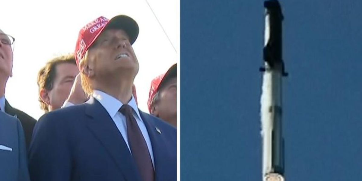 Trump estuvo en primera fila en lanzamiento de Space X