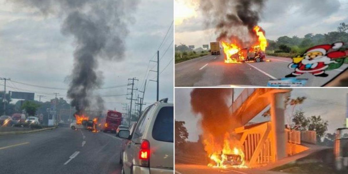 Terror en Tabasco: Se desata motín en penal de Villahermosa; queman vehículos y negocios