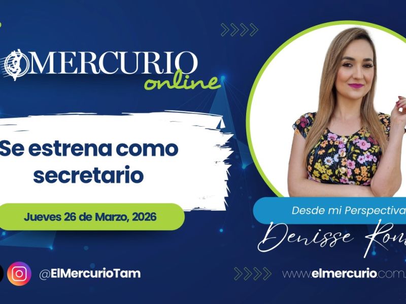 Se estrena como secretario