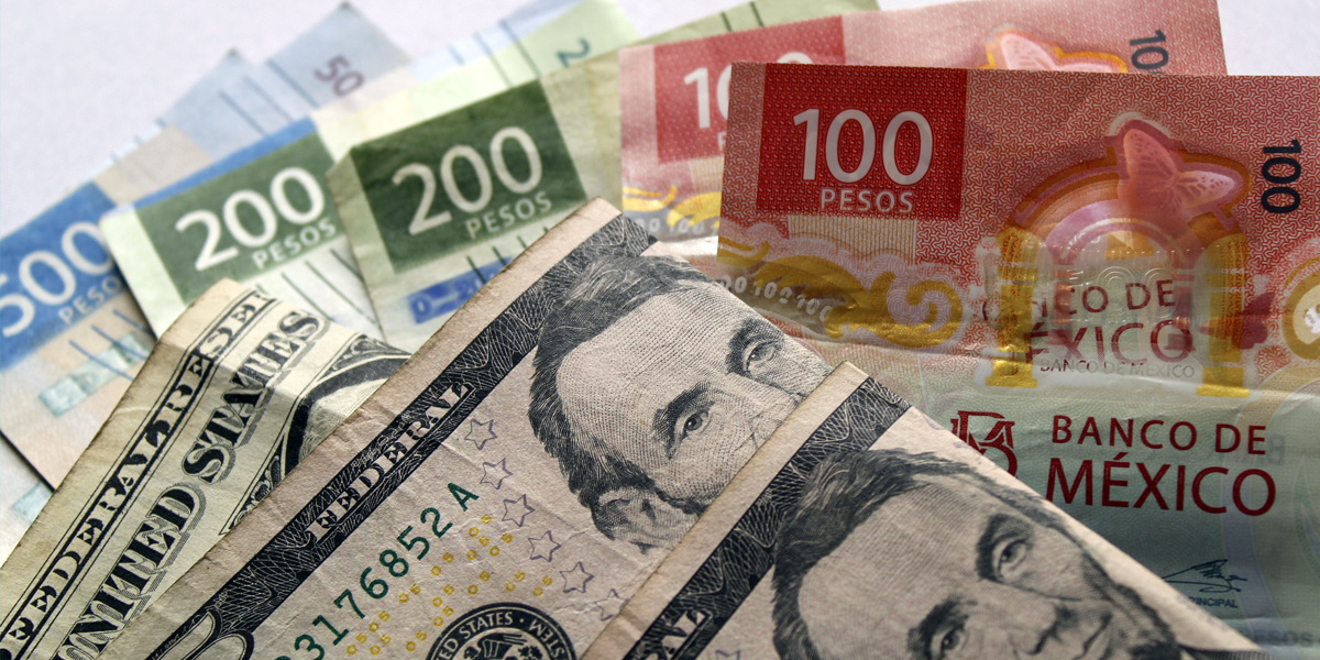 Corta dólar racha de 3 subidas y baja a $ 17.68 tipo de cambio con el peso