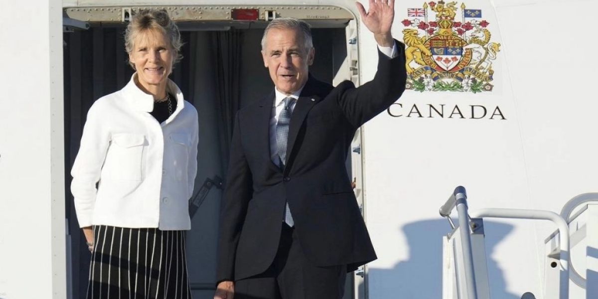 Mark Carney llegó a México; se traslada a Palacio Nacional