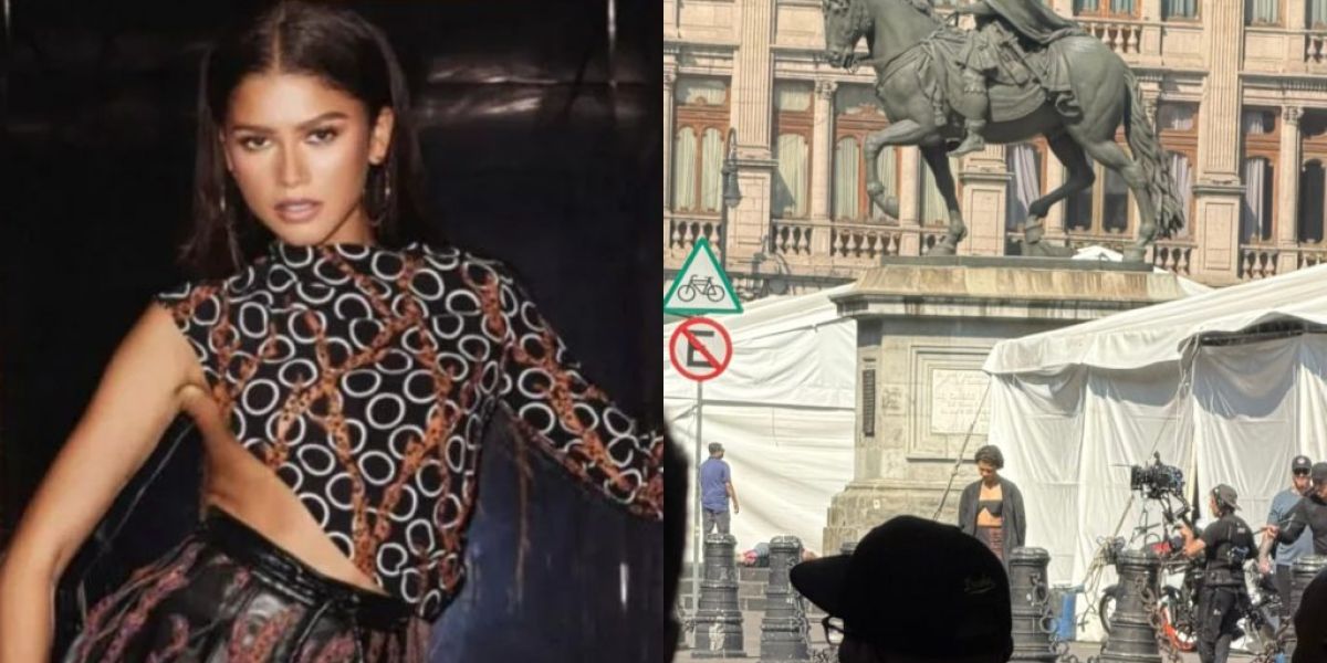 Zendaya causa revuelo en el Centro Histórico de la Ciudad de México
